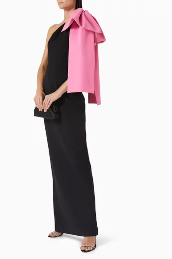 One-shoulder Bow Dress