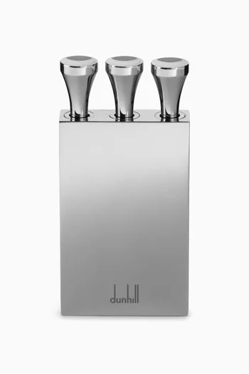 3 Golf Tee Holder in Rhodium-plated Sterling Silver
