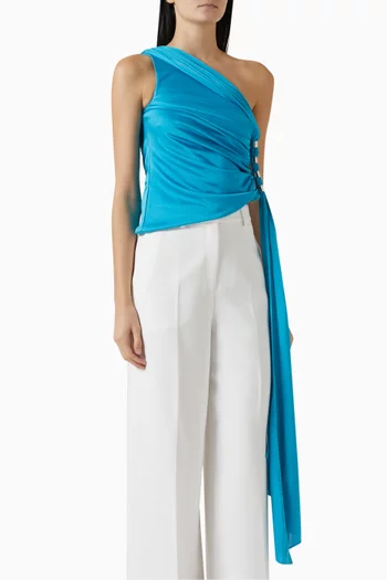 Jamie Glossy Top in Jersey