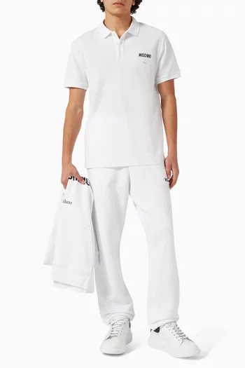 تي شيرت بولو بشعار الماركة قطن