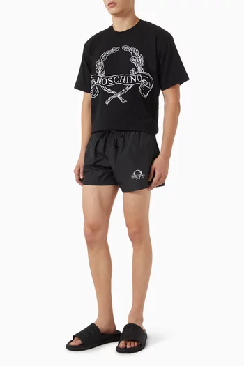 Laurel Crest Logo Swim Shorts