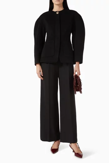 Vitoria Structured Jacket in Wool-blend