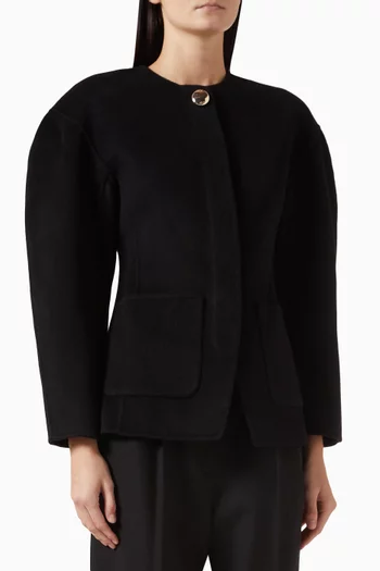Vitoria Structured Jacket in Wool-blend