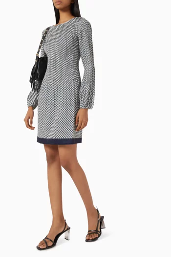 Flower-print Mini Dress