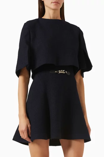 2-in-1 Mini Dress in Tweed