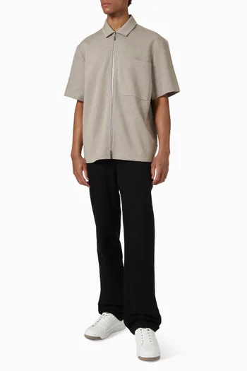 Double-knit Overshirt in Cotton Blend