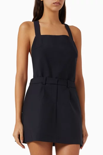 Rahala Mini Dress in Wool-blend
