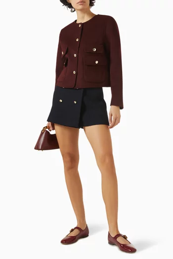 Valentine Reversible Jacket in Double-faced