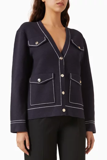 Moussy Cardigan in Cotton-blend