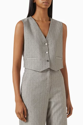 Buttoned Vest Top