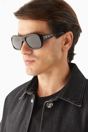 Gray Sunglasses in Acetate