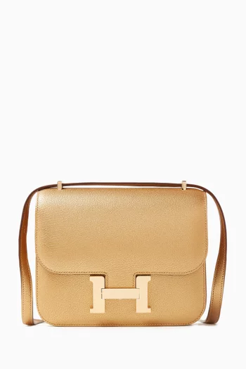 Unused Constance 18 in Chevre Leather & Gold Hardware