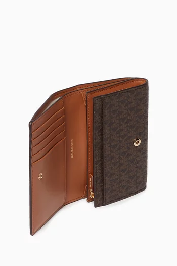 Jet Set Wallet in Logo Canvas
