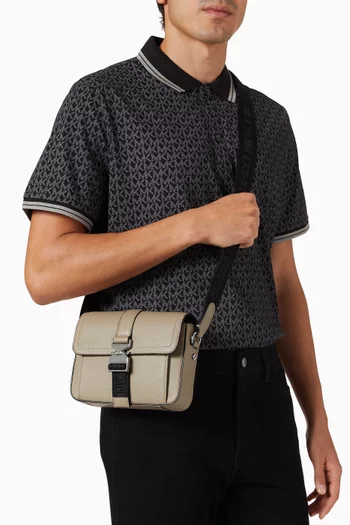 Hudson Aviator Crossbody Bag in Leather