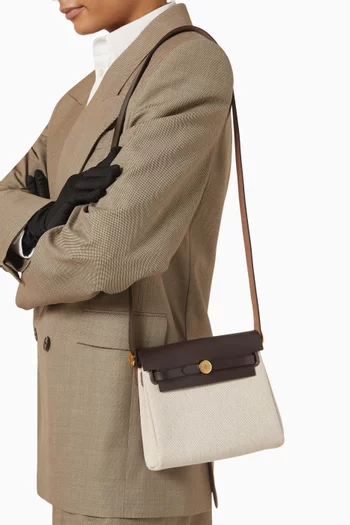 Unused Mini Herbag 20 in Canvas & Leather