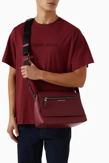 Small Hudson Messenger Bag in Leather