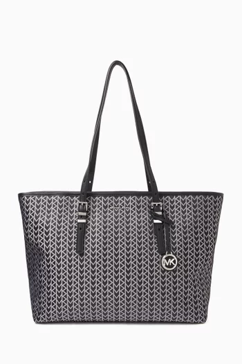 Large Quinn Tote Bag in Logo Jacquard