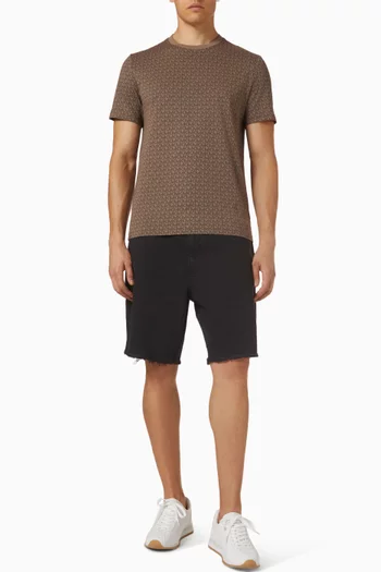 Signature Logo Print T-shirt in Cotton Jersey