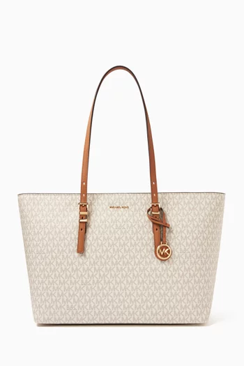 Large Quinn Tote Bag in Logo Canvas