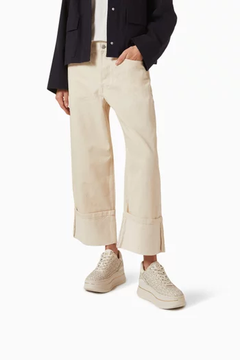 Hayes Platform Sneakers in Signature Canvas