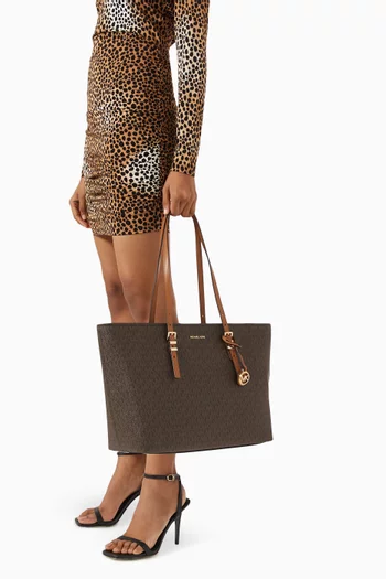 Large Quinn Tote Bag in Logo Canvas