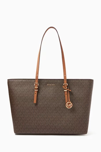 Large Quinn Tote Bag in Logo Canvas