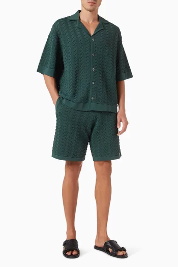 Ripple Shorts in Rayon-blend