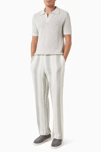 Aster Polo Shirt in Boucle Knit