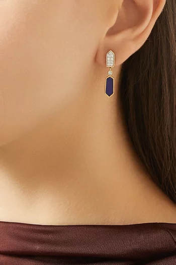 Diamond Drop Earrings in 18kt Gold