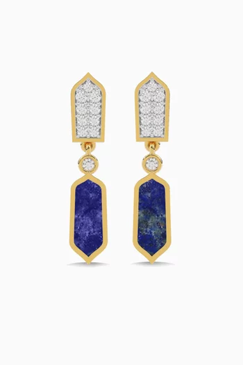 Diamond Drop Earrings in 18kt Gold