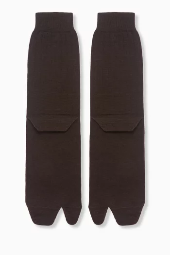 Tabi Bootleg Socks in Wool Blend