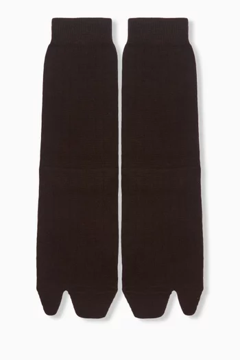 Tabi Bootleg Socks in Wool Blend