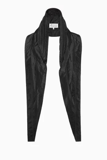 Hooded Stole in Nylon Blend