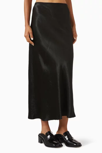 Midi Skirt in Satin