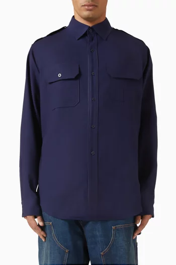 Button-up Shirt in Wool