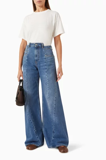 Printed Crewneck T-shirt in Cotton