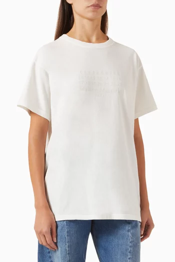 Printed Crewneck T-shirt in Cotton