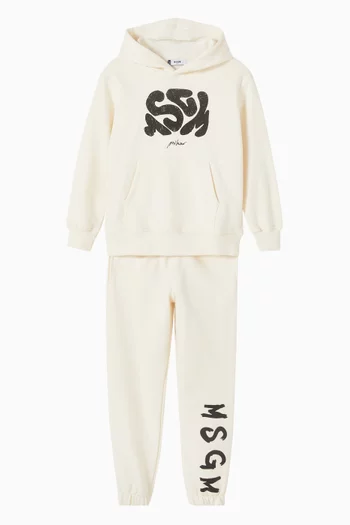 Logo Sweatpants in Cotton Fleece