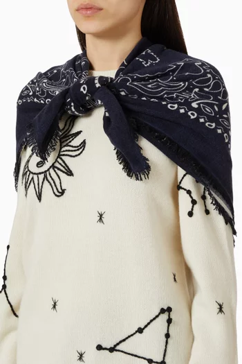 Large Hachiko Bandana in Cashmere