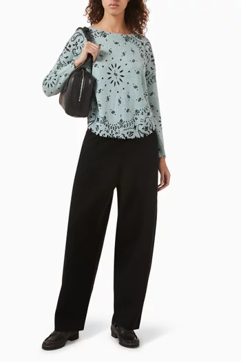 سترة ميلا بنقشة باندانا كشمير