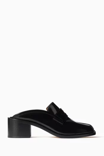 Tabi City Loafer Mules in Leather