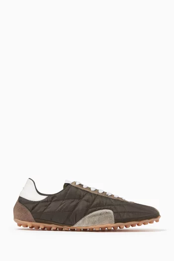 Sprinter Sneakers in Cotton-drill & Suede
