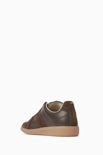 Replica Low-top Sneakers in Nappa & Suede