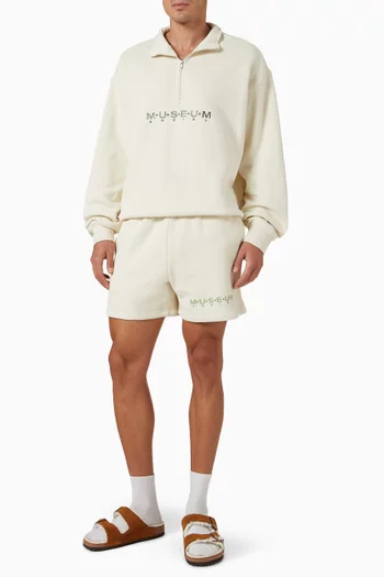 Billboard Quarter-zip Sweatshirt in Cotton