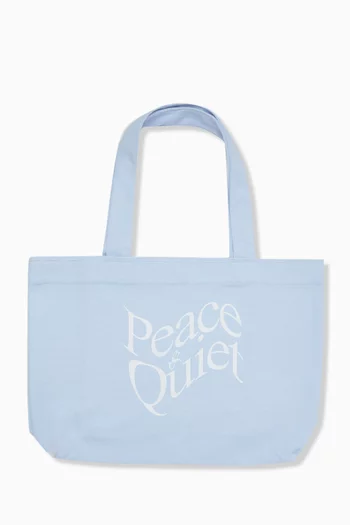 Warped Tote Bag in Cotton Canvas