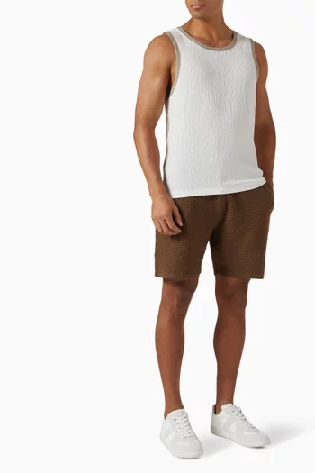 Vest in Seersucker