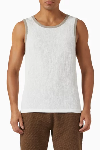 Vest in Seersucker