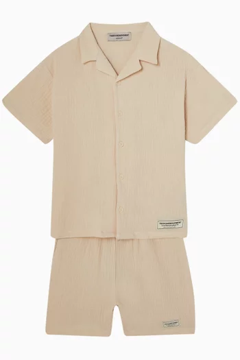 Relaxed Shorts in Organic Cotton Gauze