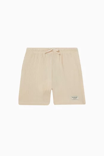 Relaxed Shorts in Organic Cotton Gauze