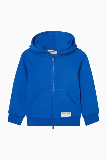 Zip-up Hoodie in Organic Cotton-blend